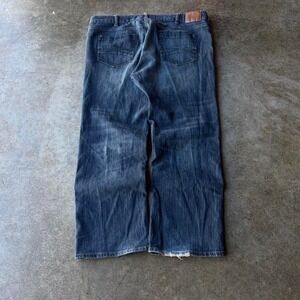 2000s wrangler baggy dark wash jeans